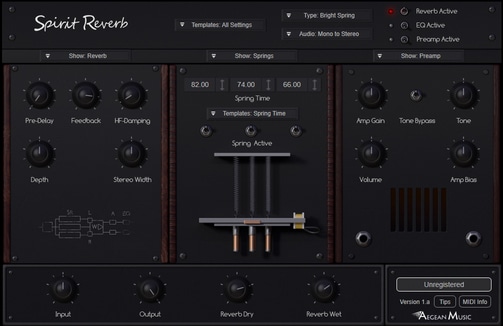 دانلود پلاگین ریورب Aegean Music Spirit Reverb v1.1 WiN-OSX R2R